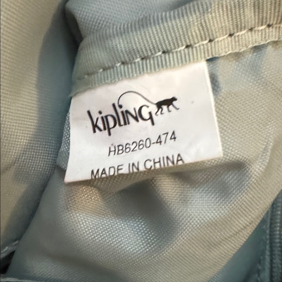 Kipling Gracy Teal Blue Lots of POCKETS Shoulder Crossbody Bag - Picture 9 of 15
